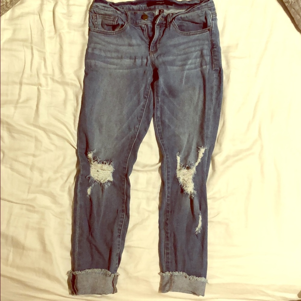 Size 26 boyfriend style jeans, Harper brand